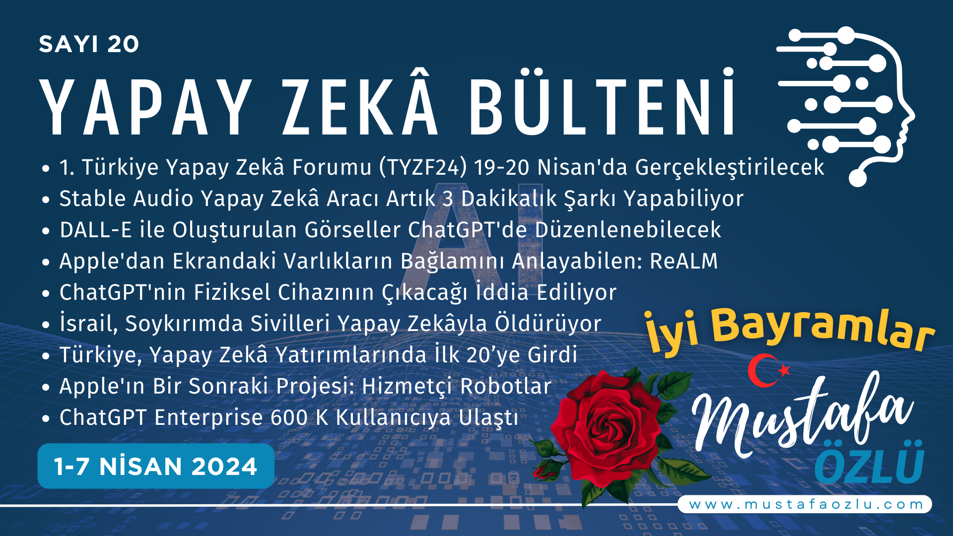 Yapay Zekâ Bülteni #20 - Mustafa ÖZLÜ