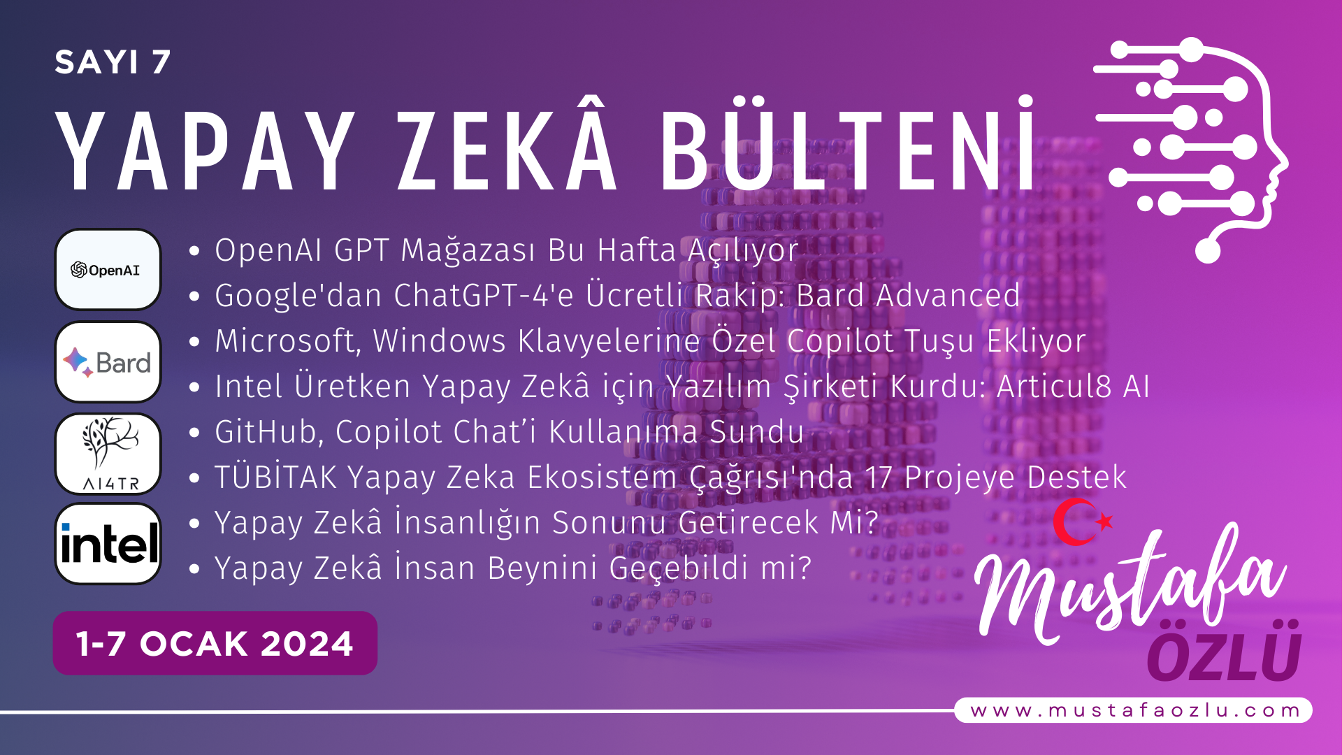 Yapay Zekâ Bülteni #7 - Mustafa ÖZLÜ