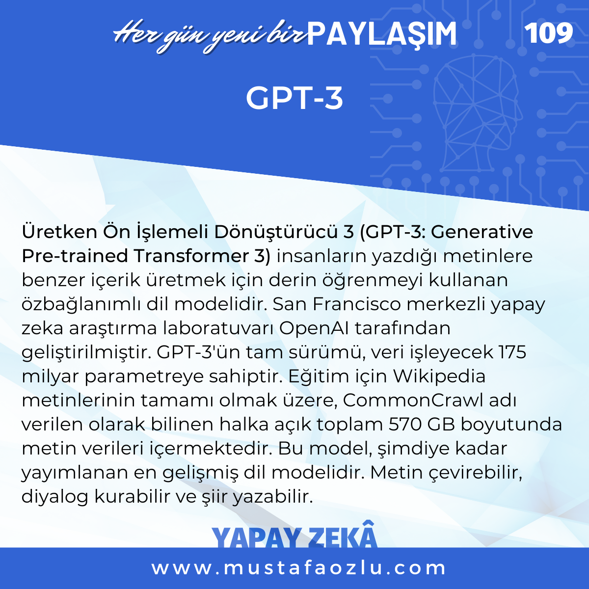 GPT-3 - Mustafa ÖZLÜ