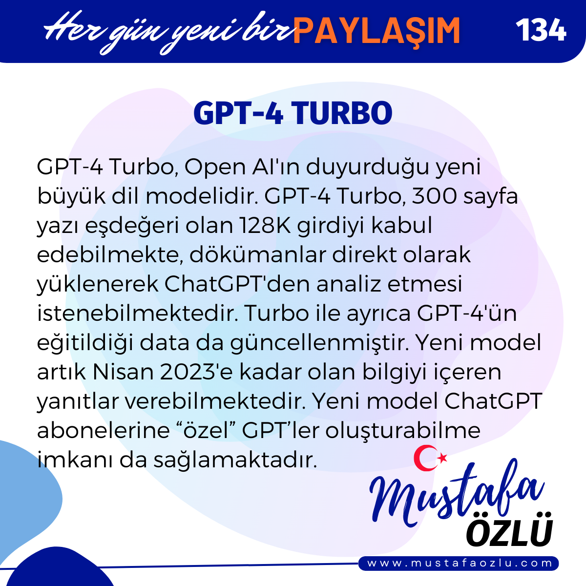 GPT-4 Turbo - Mustafa ÖZLÜ