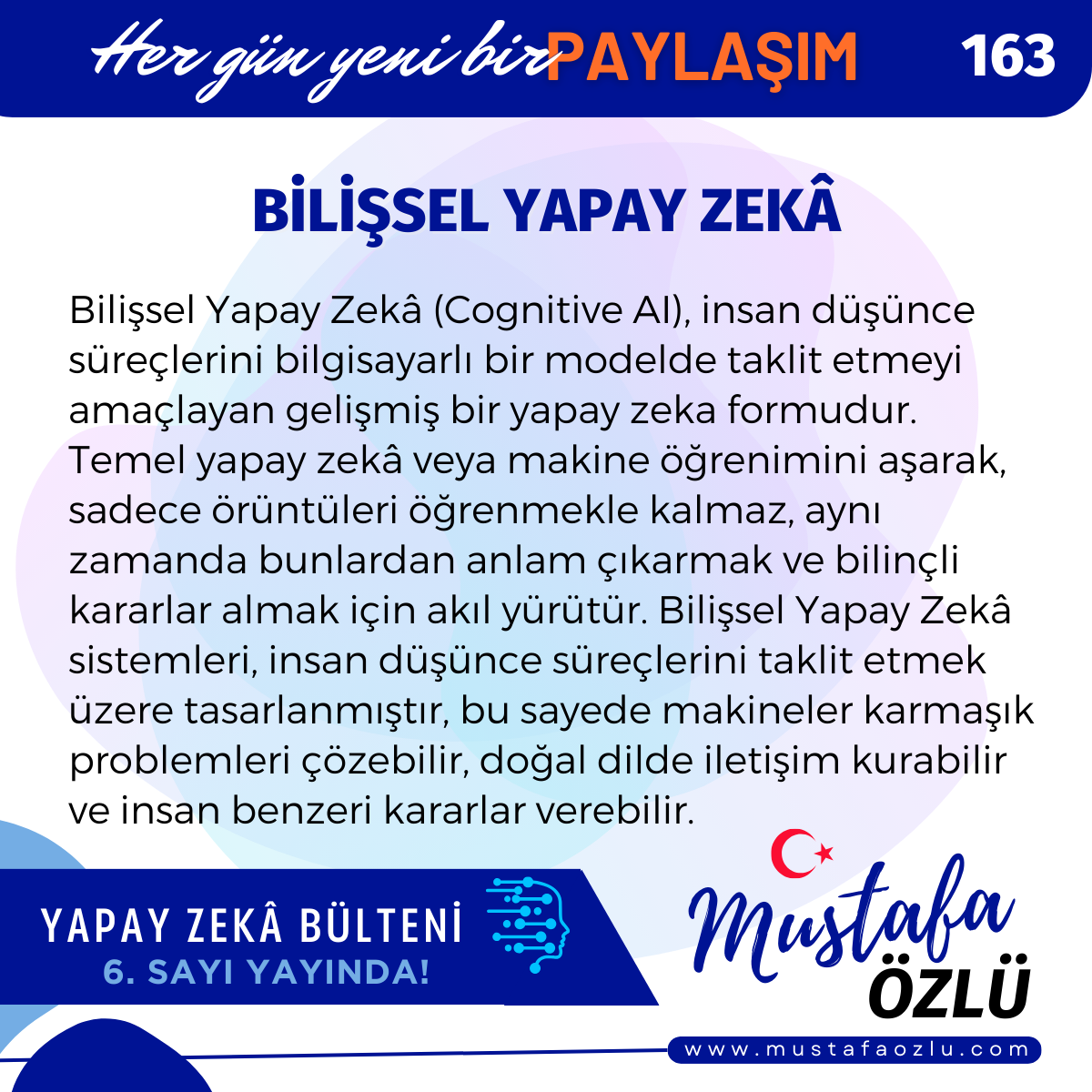 Bilişsel Yapay Zekâ - Mustafa ÖZLÜ