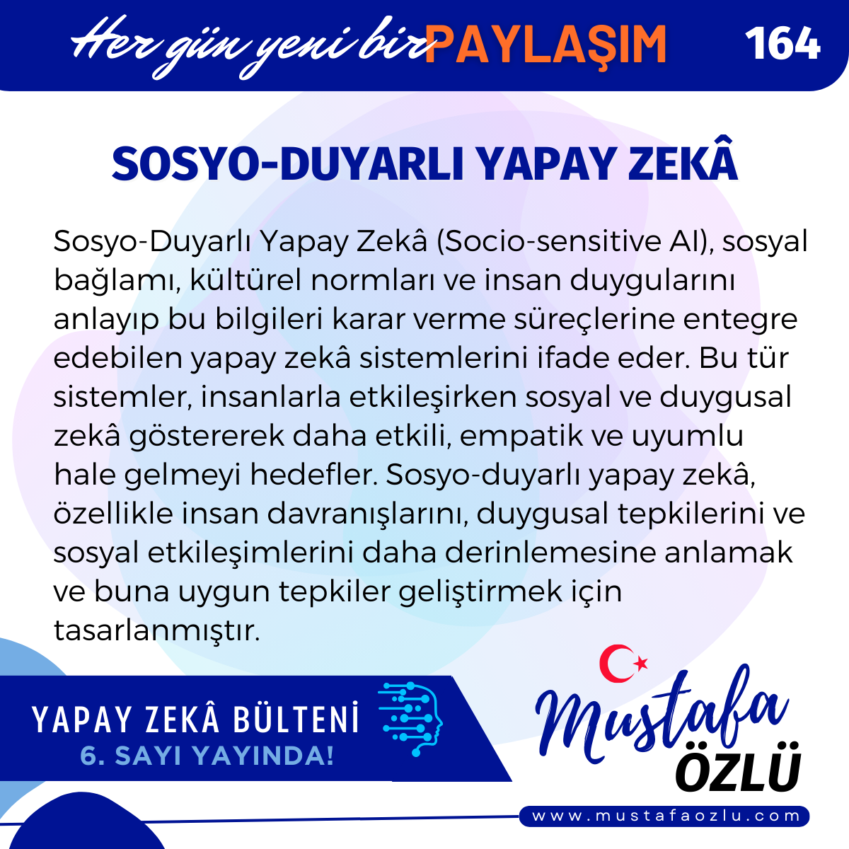 Sosyo-Duyarlı Yapay Zekâ - Mustafa ÖZLÜ