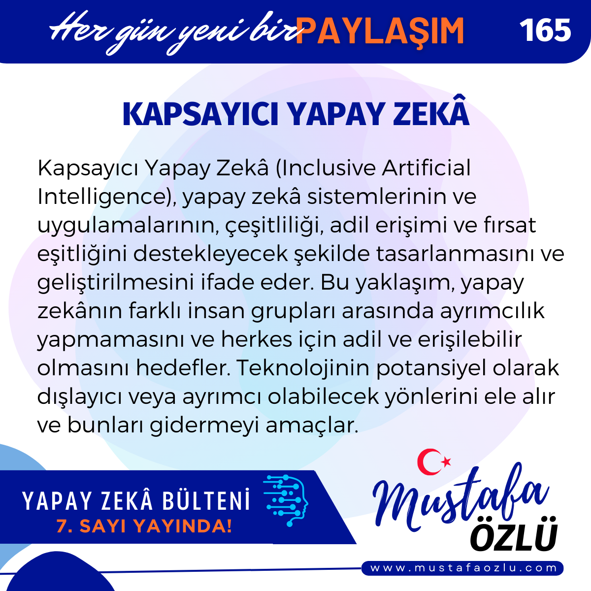 Kapsayıcı Yapay Zekâ - Mustafa ÖZLÜ