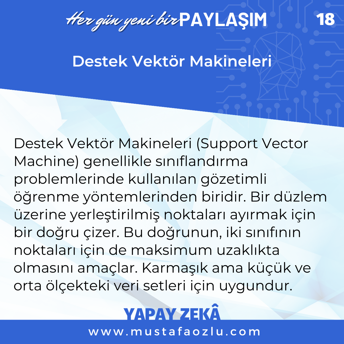 Destek Vektör Makineleri - Mustafa ÖZLÜ