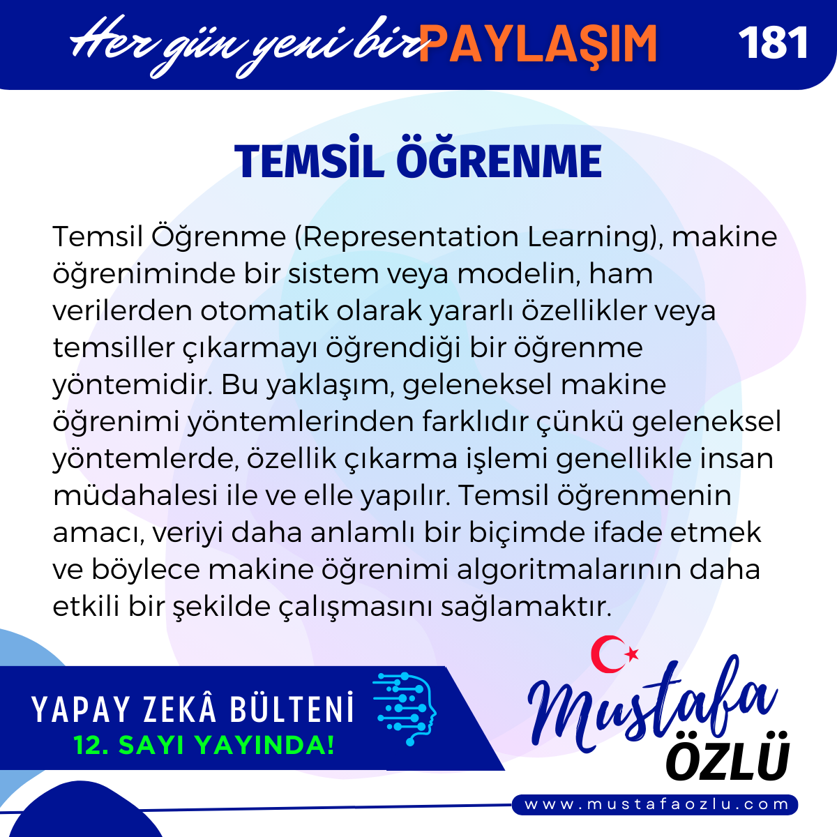 Temsil Öğrenme - Mustafa ÖZLÜ