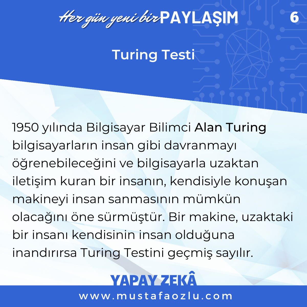 Turing Testi - Mustafa ÖZLÜ