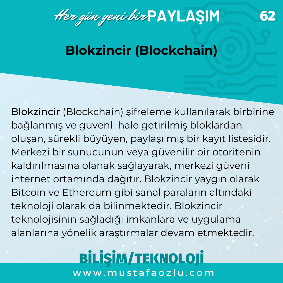 Blokzincir (Blockchain) - Mustafa ÖZLÜ