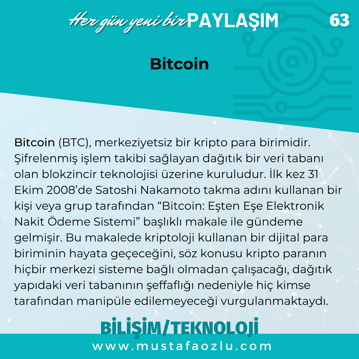 Bitcoin - Mustafa ÖZLÜ