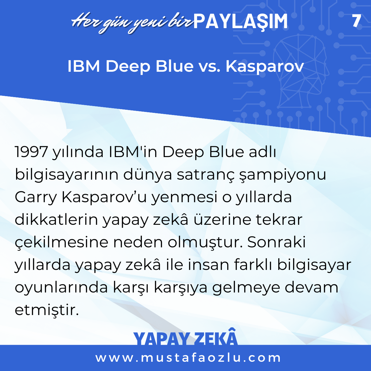 IBM Deep Blue vs. Kasparov - Mustafa ÖZLÜ