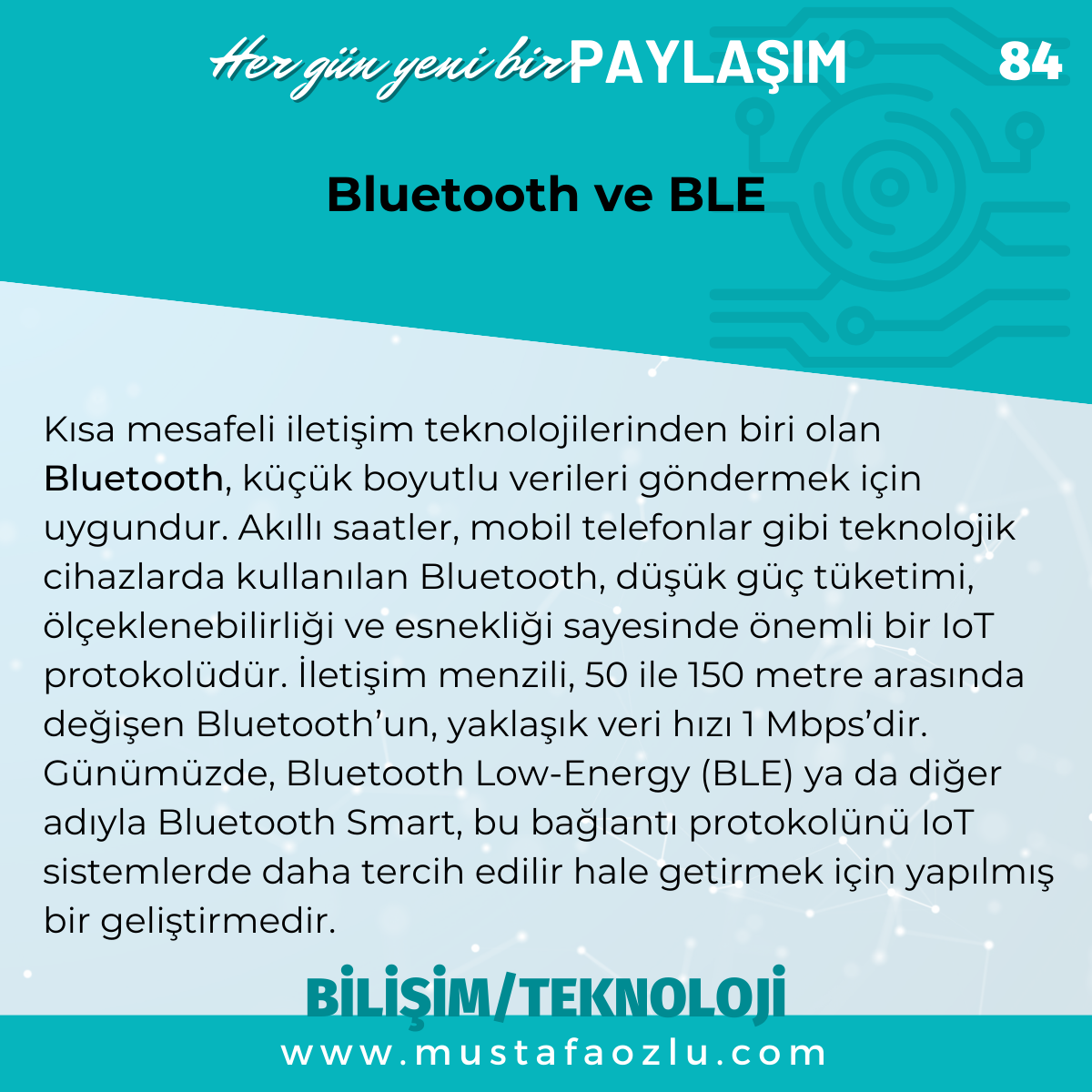 Bluetooth ve BLE - Mustafa ÖZLÜ